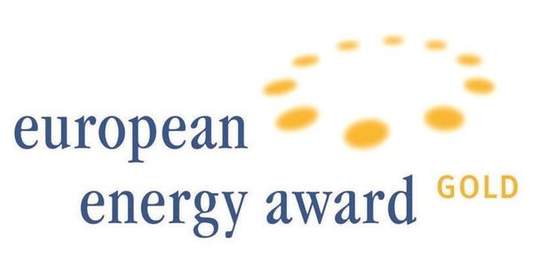 Bild vergrößern: Logo des European Energy Awards als Auszeichnung des Landkreises Karlsruhe in Gold zuletzt im Jahr 2015