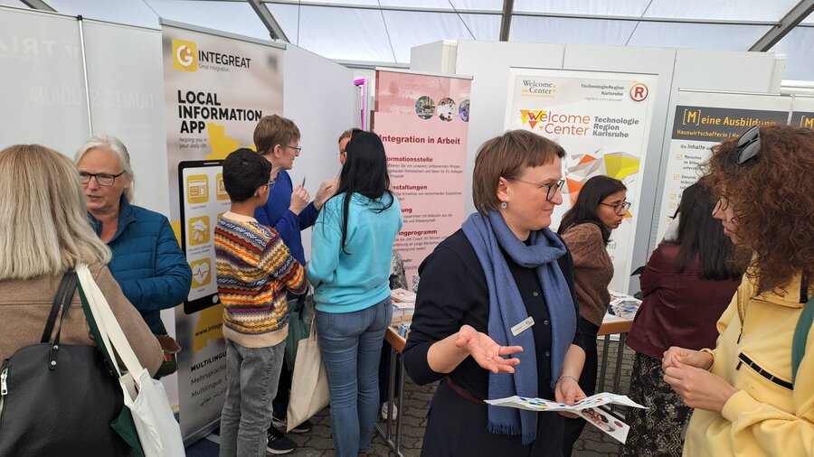 Jobmesse Stand Kreisintegrationsstelle