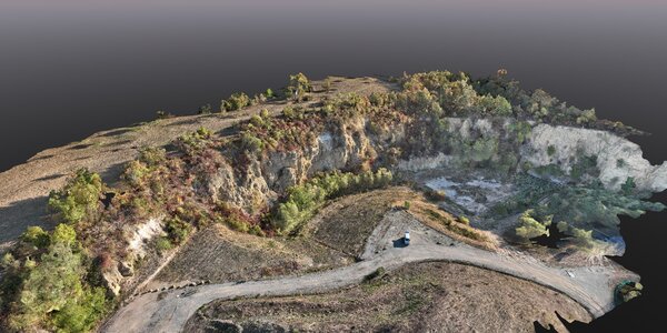 &Uuml;bersichtskarte (3D-&Uuml;bersicht) Felswand