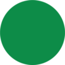 Piktogramm zur Verdeutlichung von Inhalten in Leichter Sprache das einen grünen Kreis als Teil des Landkreislogos zeigt