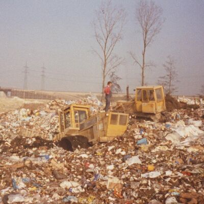 Wachsende Müllberge Ende der 1980er Jahre