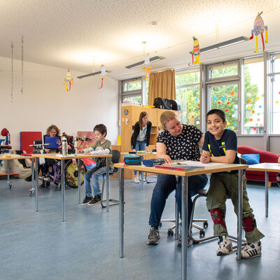Bild vergrößern: Klassenzimmer der Ludwig-Guttmann-Schule